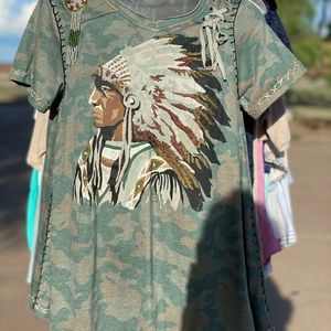 Camo Double D Ranch Top